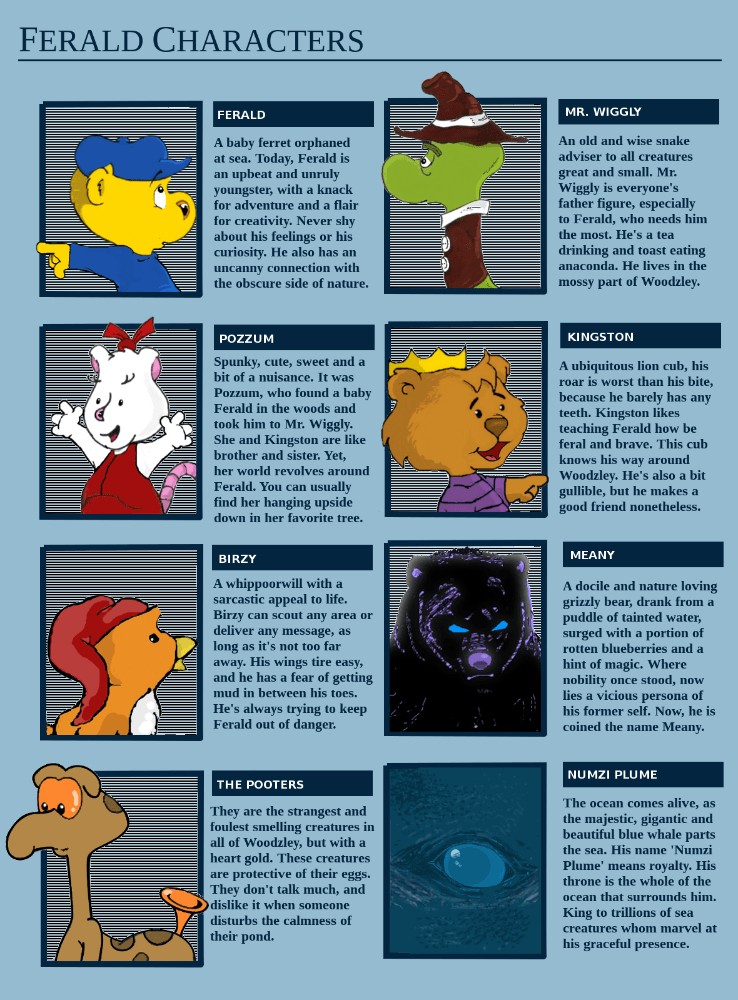 Ferald Character Descriptions